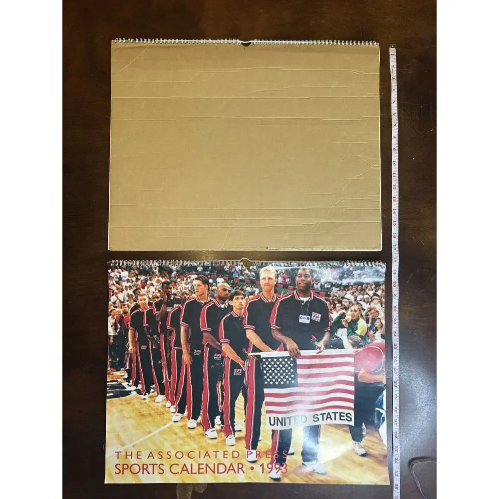 Vintage 1993 The Associated Press United States Sports Large Calendar RARE